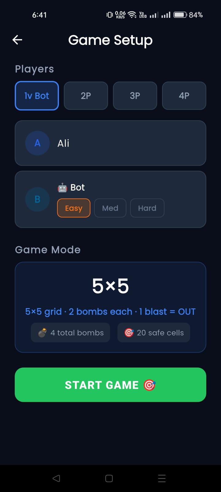 Offline Match Config